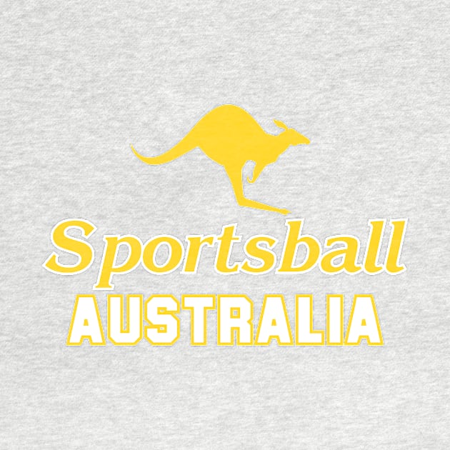 SPORTSBALL AUSTRALIA Caddy Yellow by Simontology